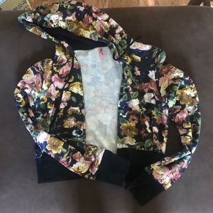 Cropped floral jacket